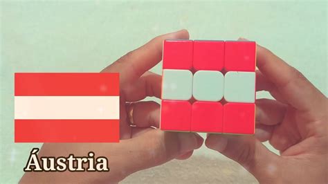 Bandeira da Áustria no Cubo Mágico Flagge auf Rubik s Cube YouTube