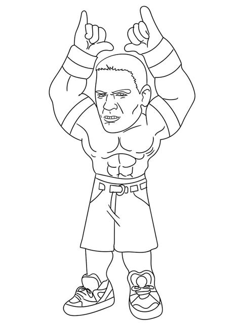 Dibujos De John Cena Para Colorear Para Colorear Pintar E Imprimir