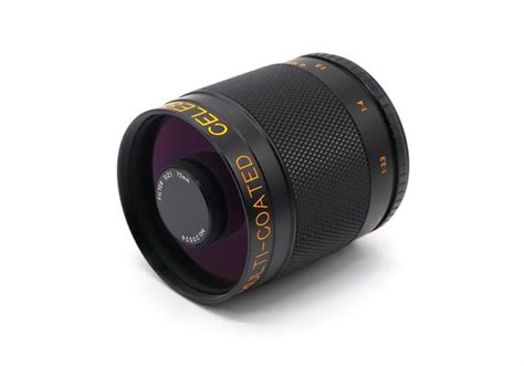 Объектив Celestron 500mm 1:8 MIRROR LENS MULTI-COATED Характеристики ...