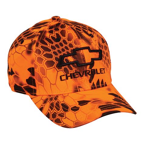 Chevrolet Hunting Blaze Orange Camo Hat Kryptek Inferno Baseball Cap ...