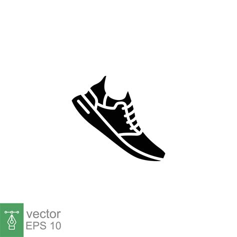 Corriendo Zapatos Plano Icono Sencillo Sólido Estilo Aptitud Y