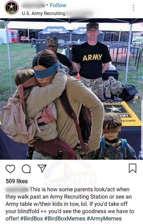 U S Army Wtf Moments On Twitter The Birdbox Recruiting Challenge