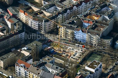 Luftbild Berlin Eckhaus Baustelle Zum Neubau Eines Wohn Und