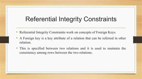 Dbms Integrity Rule Ppt