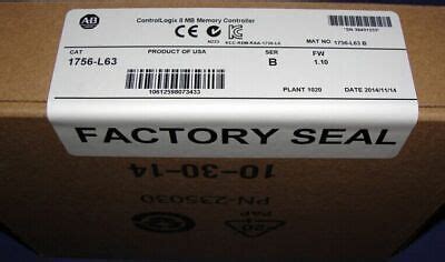 New Factory Sealed Ab L Ser B Controllogix Mb Memory Controller