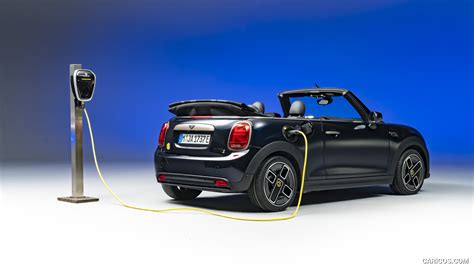 Mini Cooper Se Convertible Color Enigmatic Black Rear Three