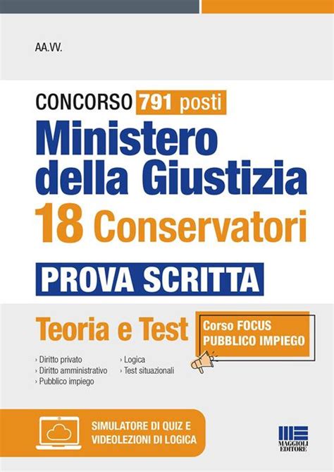 Concorso Posti Ministero Della Giustizia Conservatori Prova