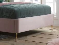 Birlea Lottie Ft King Size Pink Fabric Ottoman Bed Frame