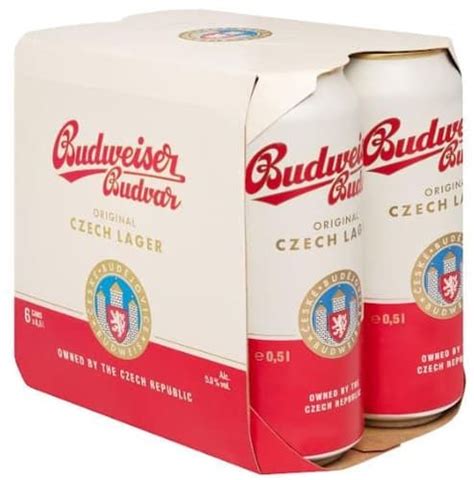 Budweiser Budvar Original Světlý Ležák 6×0 5l Plech