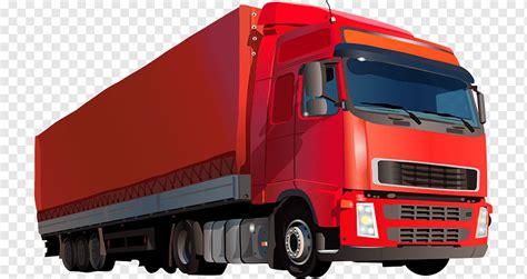 Car Commercial Vehicle Truck Big Red Truck Freight Transport Mode Of