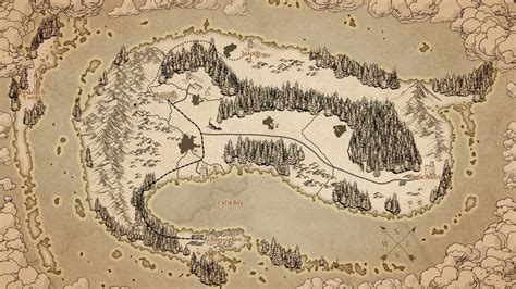 Paper Themed Island Map By Bravoman80000 On Deviantart