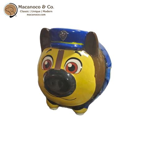 Paw Patrol Mini Ceramic Piggy Bank Chase Macanoco And Co