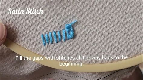 How To Do Satin Stitch Youtube