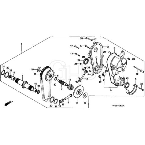 Honda HRD535K1 QXE MZBM 8100001 8199999 Transmission Diagram GHS