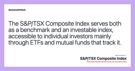 S P Tsx Composite Index Awesomefintech Blog