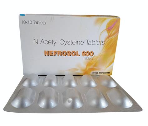 600mg N Acetyl Cysteine Tablet At Rs 1550 Box Nephrology Medicine In