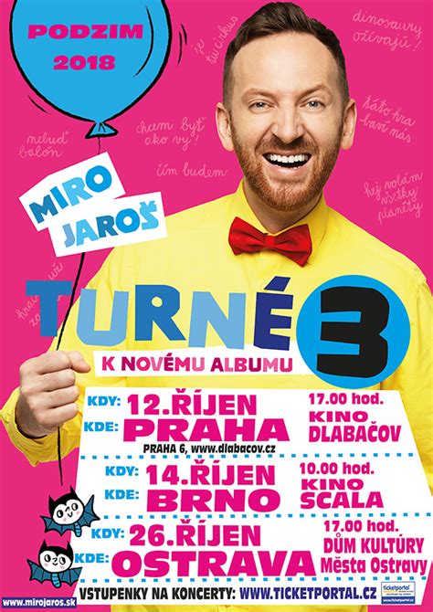 MIRO JAROŠ TURNÉ K NOVÉMU ALBU 3 TICKETPORTAL Vstupenky na Dosah