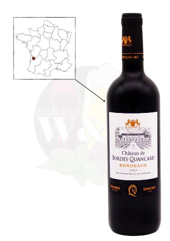 AOC Bordeaux Château de Bordes Quancard Red wine W B Sélection