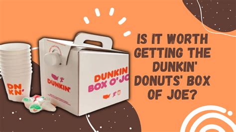 Is It Worth Getting the Dunkin' Donuts' Box of Joe? - Theresa Reviews