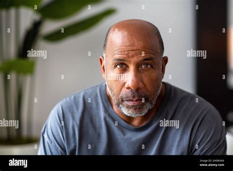 Mature African American man with a serious look on his face Stock Photo ...