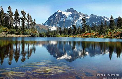 Picture Lake Mt Shuksan Washington State By Rhonda R Clements