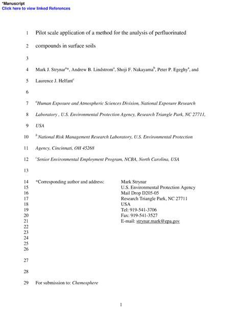 Fillable Online Cfpub Epa Pilot Scale Application Of A Method For The