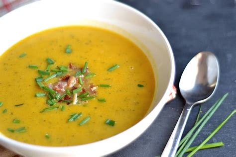 Smoky Roasted Butternut Squash Soup With Bacon Wholesomelicious