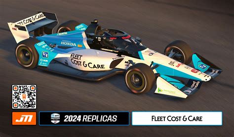 2024 Graham Rahal Fleet Cost Care IndyCar By Jeff McKeand Trading