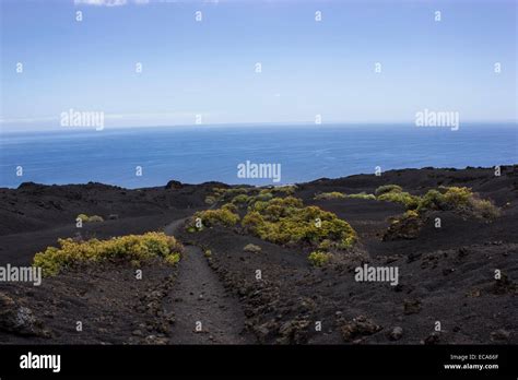 Hiking Trail Through Lava Landscape Monumento Natural De Los Volcanes