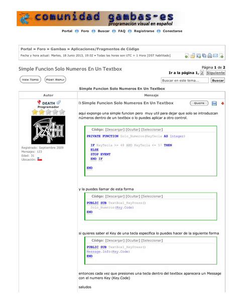 PDF Ingresar Solo Numeros En Un TextBox Gambas DOKUMEN TIPS