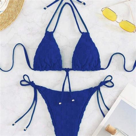 Swim Royal Blue Bikini Cheeky Bottom Poshmark