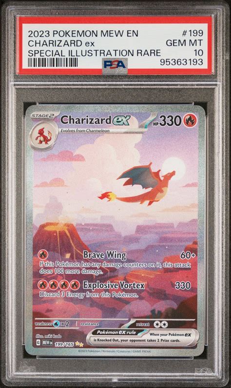 2023 Pokemon Mew En 151 199 Charizard Ex Special Illustration Rare Psa