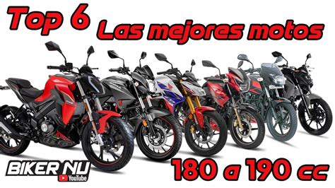 Top 6 💥 Las Mejores Motos De 180 A 190 Cc 🔥 La Mejor Tecnología Del