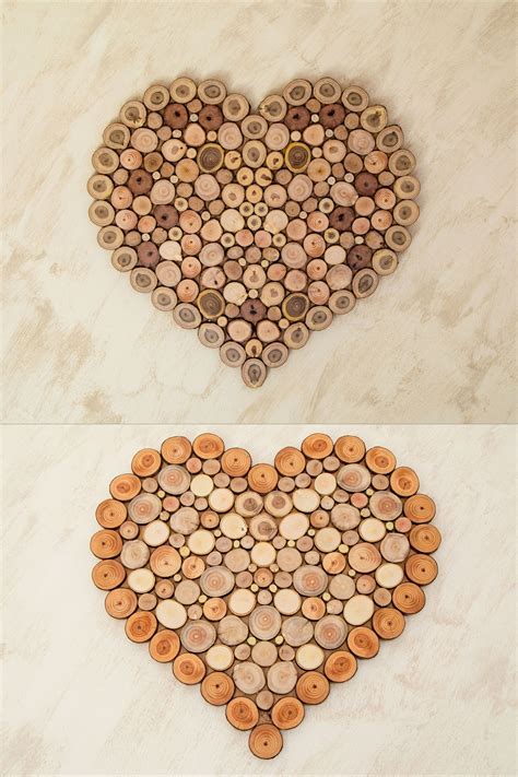 Two Pictures Of A Heart Made Out Of Wine Corks