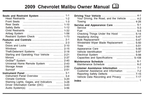 Chevrolet Malibu Owners Manual Pdf For Free