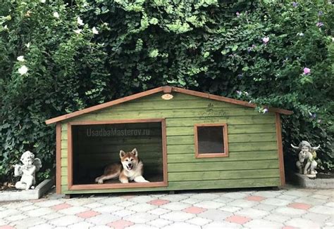 Купить будку для Акиты Ину. Размеры будки и чертеж | Outside dog houses ...