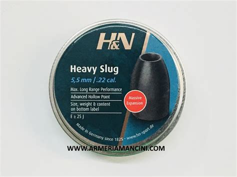 Pallini H N Heavy Slug HP Cal 5 5 218 Gr 40 Pall H N H Slug HP 5 5