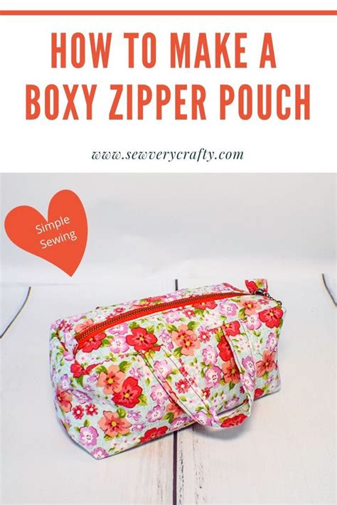 This Terrific Boxy Zipper Pouch With Handles Is A Fun And Functional Simple Sewing Project That