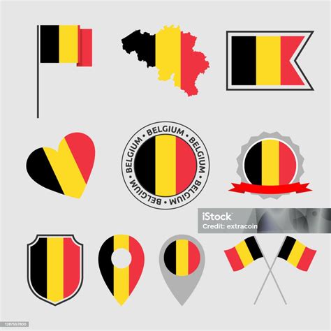 Ikon Bendera Belgia Diatur Simbol Bendera Belgia Ilustrasi Stok - Unduh Gambar Sekarang - Belgia ...