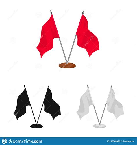 Dise O Del Vector De Muestra De La Bandera Y De La Cuerda O Ilustraci N