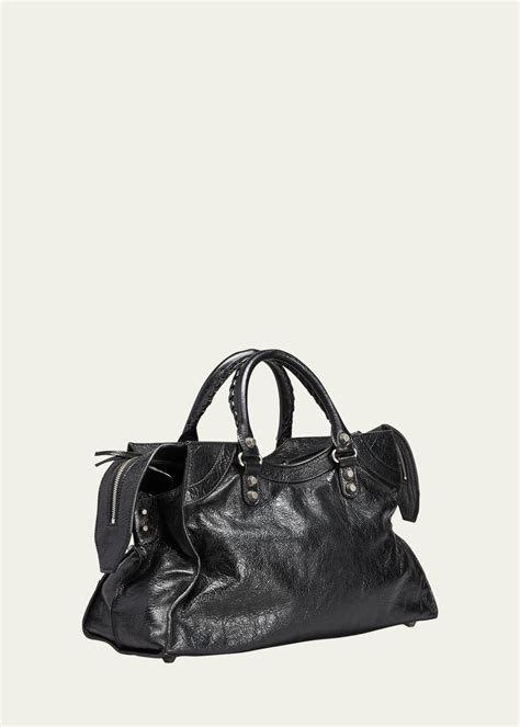 Balenciaga Neo Cagole City Lambskin Leather Tote Bag Bergdorf Goodman