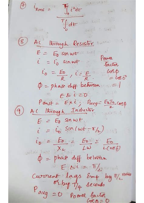 SOLUTION: Ac currents formula (simple explanation)pdf - Studypool