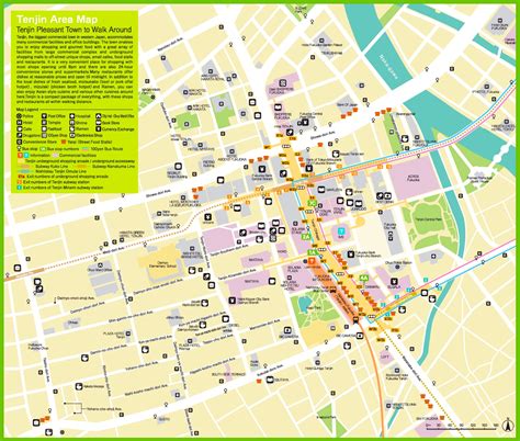 Tenjin Area Map