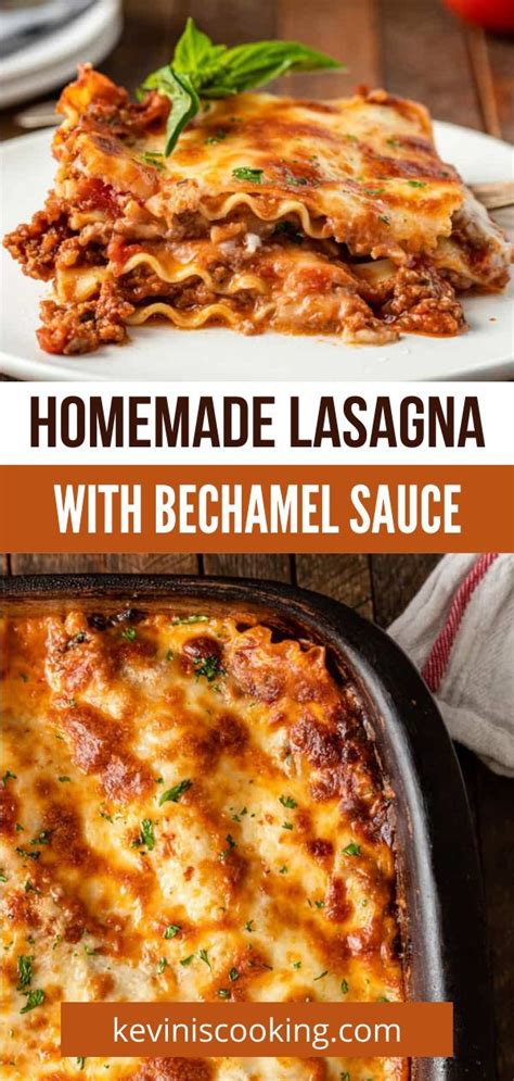 Homemade Lasagna with Béchamel Sauce | Homemade lasagna, Best lasagna recipe, Easy lasagna recipe