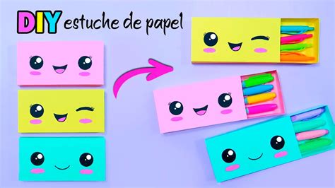 Manualidades Con Papel Cajitas De Papel Diy Estuche Lapicera