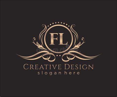 Monograma De Beleza Fl Inicial E Design De Logotipo Elegante Ilustração