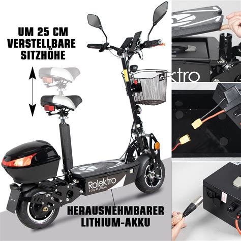 Elektroscooter E Joy 45 Km H Lithiumakku Eco Wheel