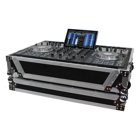 Ata Flight Case For Denon Prime 4 Dj Controller With 1u Rack Space And