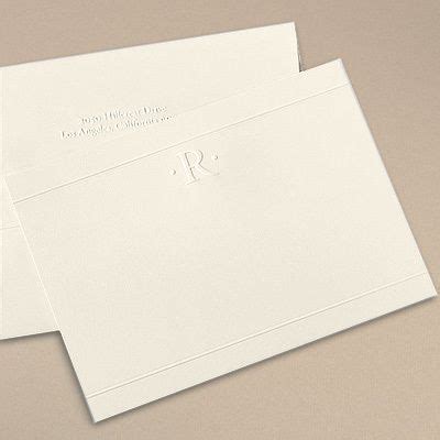 Embossed Personalized Flat Note Cards | Arts - Arts