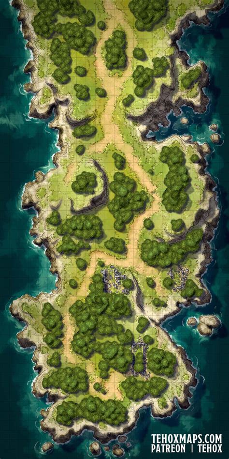 Coastal Encounters Battlemap By Gamaweb On Deviantart